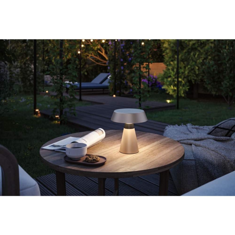 Paulmann Akkuleuchte Lirox IP44  White Switch Champagner Schwarz