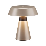 Akkuleuchte Lirox IP44  White Switch Champagner Schwarz