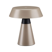 Akkuleuchte Lirox IP44  White Switch Champagner Schwarz