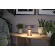 Akkuleuchte Lirox IP44  White Switch Champagner Schwarz