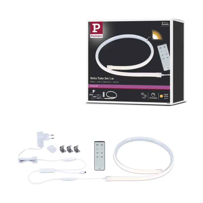 Paulmann SimpLED LED Strip Delta Komplettset 1m beschichtet 4,5W 660lm/m 3000K