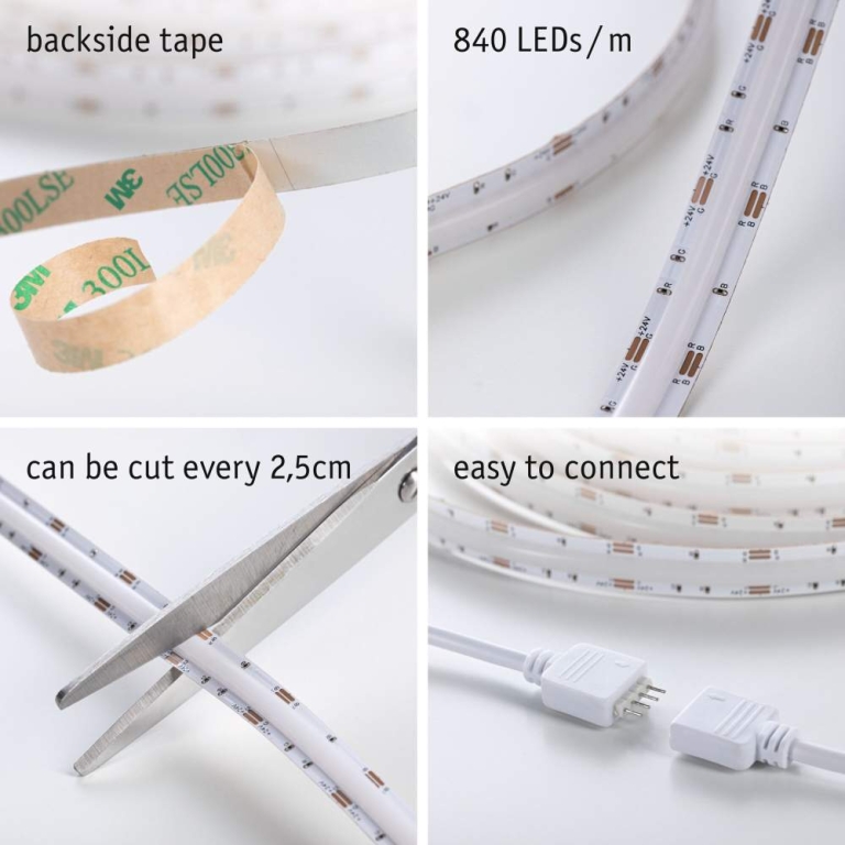 Paulmann SimpLED LED Strip Full-Line COB Komplettset 5m  14,5W 140lm/m 840 LEDs/m RGB 24VA