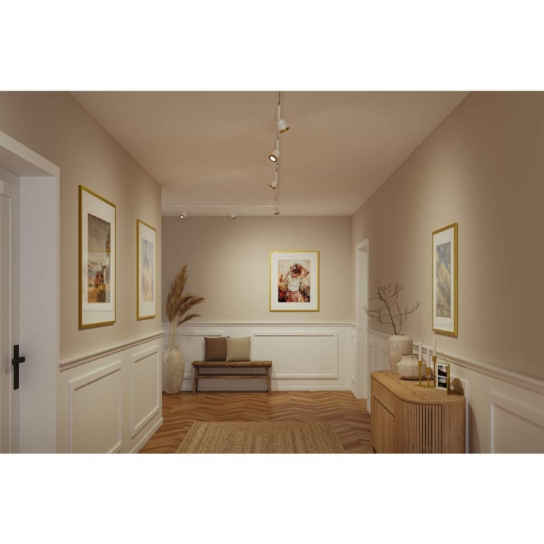 Paulmann URail Schienenspot Cover Einzelspot GU10  max. 10W  230V Signalweiß Gold matt