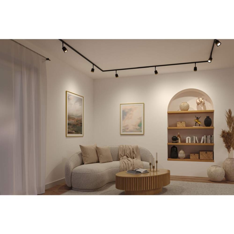 Paulmann URail Schienenspot Cover Einzelspot GU10  max. 10W  230V Schwarz matt Gold matt