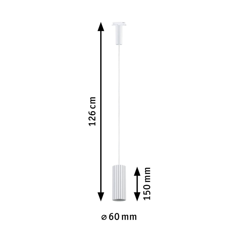 Paulmann URail Pendel Lirena GU10  max. 10W 230V Signalweiß