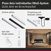 URail Pendel Lirena GU10  max. 10W 230V Signalweiß