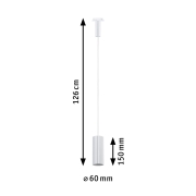 URail Pendel Lirena GU10  max. 10W 230V Signalweiß