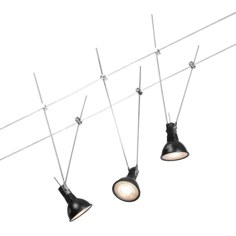 Paulmann Seilsystem Simple Basisset GU5,3  max. 3x5W   230/12V Chrom