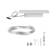 Seilsystem Simple Basisset GU5,3  max. 3x5W   230/12V Chrom