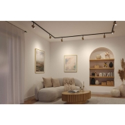 URail Schienenspot Luxe   GU10  max. 10W  dimmbar 230V Gold matt Schwarz matt