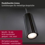 Pendelleuchte Lirena GU10 max. 10W Schwarz matt Metall