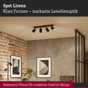 Spotlight Lirena GU10 max. 4x10W Schwarz matt Metall