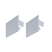 Linion Zubehör Endkappe 2er-Set Chrom matt Kunststoff