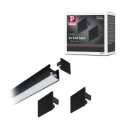 Linion Zubehör Endkappe 2er-Set Schwarz matt Kunststoff