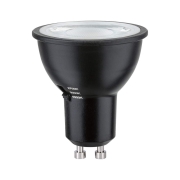 Standard 230V LED Reflektor GU10 Dip Switch 450lm 4,6W 2700 - 4000K  Schwarz matt