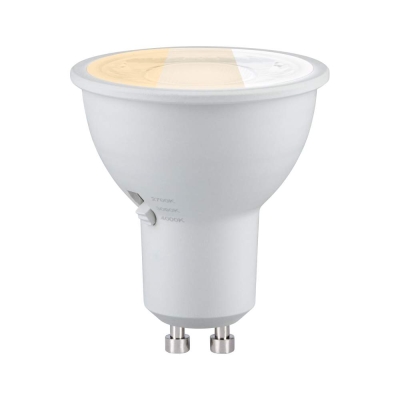 Paulmann Standard 230V LED Reflektor GU10 Dip Switch 450lm 4,6W 2700 - 4000K  Signalweiß