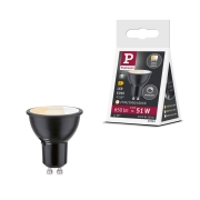 Standard 230V LED Reflektor GU10 Dip Switch 650lm 6,9W 2700 - 4000K  Schwarz matt