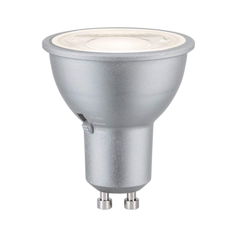 Paulmann Standard 230V LED Reflektor GU10 Dip Switch 650lm 6,9W 2700 - 4000K  Chrom matt