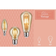 Vintage Edition Standard 230V LED Globe E27 400lm 4,7W 2700K  Gold