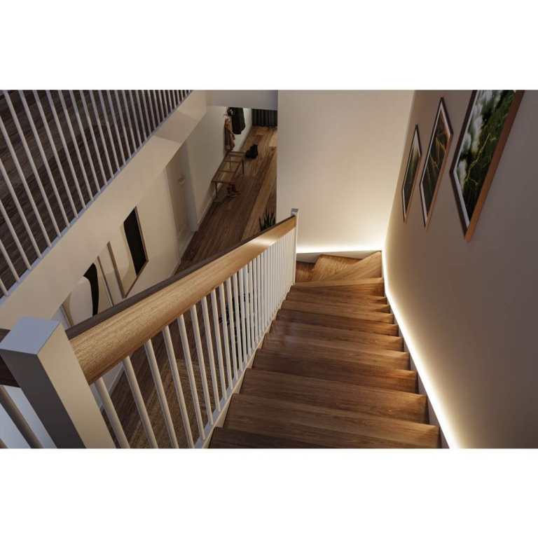 Paulmann LED Strip batteriebetrieben Dämmerungsgesteuerter Bewegungsmelder (IR) 5m 5W 180lm/m 30 LEDs/m 3000K