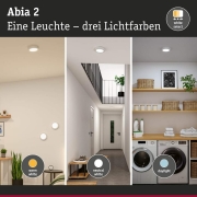 LED Panel Abia 2 White Select Dämmerungsgesteuerter Bewegungsmelder (HF) rund 170mm  9,5W 1100lm 2700 - 4000K Weiß