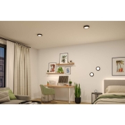 LED Panel Abia 2 White Select Dämmerungsgesteuerter Bewegungsmelder (HF) rund 170mm  9,5W 1100lm 2700 - 4000K Schwarz