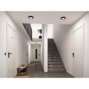 LED Panel Abia 2 White Select Dämmerungsgesteuerter Bewegungsmelder (HF) rund 170mm  9,5W 1100lm 2700 - 4000K Schwarz