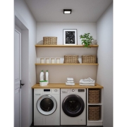 LED Panel Abia 2 White Select Dämmerungsgesteuerter Bewegungsmelder (HF) eckig 170x170mm  9,5W 1100lm 2700 - 4000K Schwarz