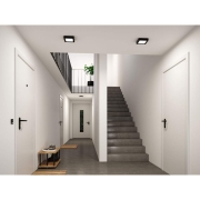 LED Panel Abia 2 White Select Dämmerungsgesteuerter Bewegungsmelder (HF) eckig 170x170mm  9,5W 1100lm 2700 - 4000K Schwarz