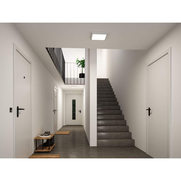 Paulmann LED Panel Abia 2 White Select Dämmerungsgesteuerter Bewegungsmelder (HF) eckig 300x300mm  14W 900lm 2700 - 4000K Weiß