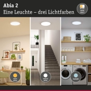 LED Panel Abia 2 White Select Dämmerungsgesteuerter Bewegungsmelder (HF) rund 400mm  16W 1400lm 2700 - 4000K Weiß