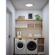 LED Panel Abia 2 White Select Dämmerungsgesteuerter Bewegungsmelder (HF) rund 400mm  16W 1400lm 2700 - 4000K Weiß