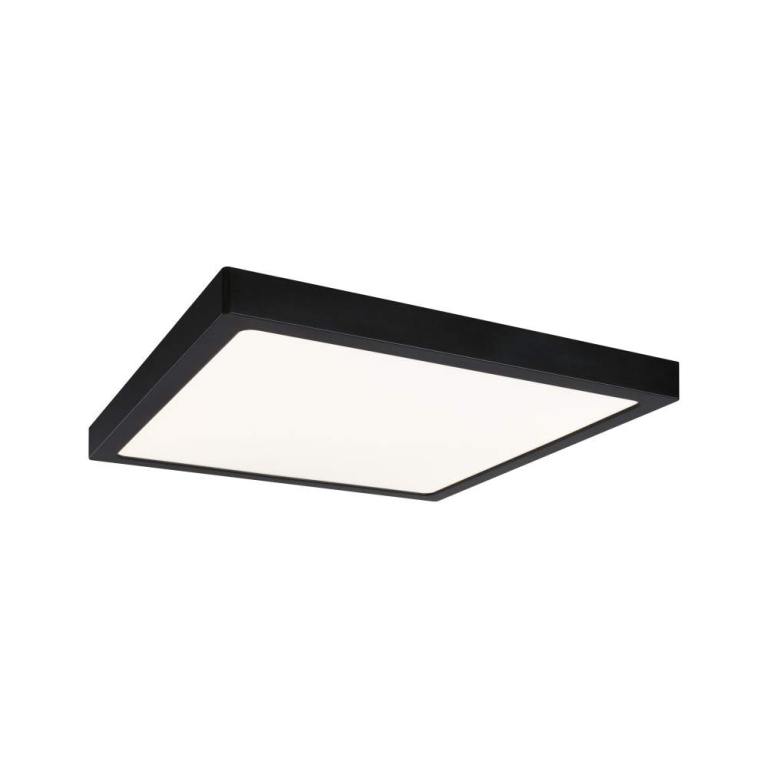 Paulmann LED Panel Abia 2 White Select Dämmerungsgesteuerter Bewegungsmelder (HF) eckig 400x400mm  16W 1400lm 2700 - 4000K Schwarz