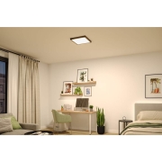 LED Panel Abia 2 White Select Dämmerungsgesteuerter Bewegungsmelder (HF) eckig 400x400mm  16W 1400lm 2700 - 4000K Schwarz