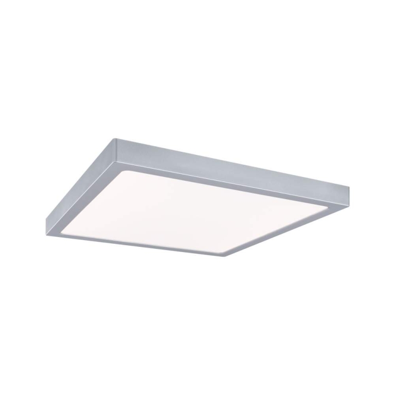 Paulmann LED Panel Abia 2 White Select Dämmerungsgesteuerter Bewegungsmelder (HF) eckig 400x400mm  16W 1400lm 2700 - 4000K Chrom matt