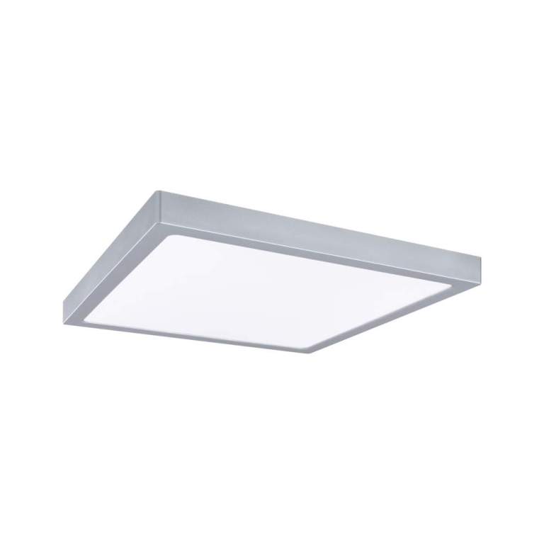 Paulmann LED Panel Abia 2 White Select Dämmerungsgesteuerter Bewegungsmelder (HF) eckig 400x400mm  16W 1400lm 2700 - 4000K Chrom matt