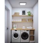 LED Panel Abia 2 White Select Dämmerungsgesteuerter Bewegungsmelder (HF) eckig 400x400mm  16W 1400lm 2700 - 4000K Chrom matt