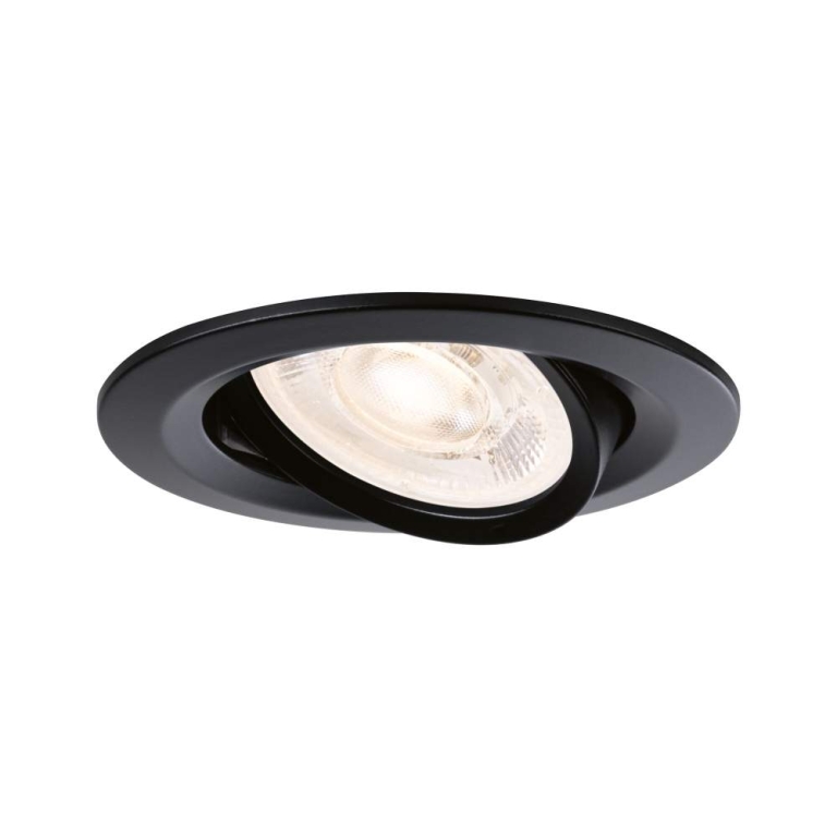Paulmann LED Einbauleuchte Nova GU10 Flat schwenkbar 3x4,9W 3x550lm 230V  2700K Schwarz matt