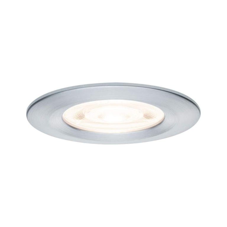Paulmann LED Einbauleuchte Nova GU10 Flat starr IP44 3x4,9W 3x550lm 230V  2700K Alu gedreht