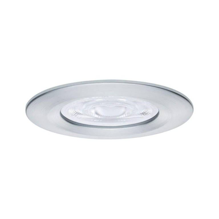 Paulmann LED Einbauleuchte Nova GU10 Flat starr IP44 3x4,9W 3x550lm 230V  2700K Alu gedreht