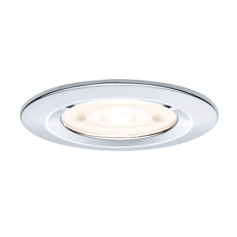 Paulmann LED Einbauleuchte Nova GU10 Flat starr IP44 3x4,9W 3x550lm 230V  2700K Chrom