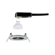 LED Einbauleuchte Nova GU10 Flat starr IP44 4,9W 550lm 230V  4000K Eisen gebürstet