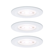 LED Einbauleuchte Nova GU10 Flat starr IP44 3x4,9W 3x550lm 230V  4000K Weiß matt