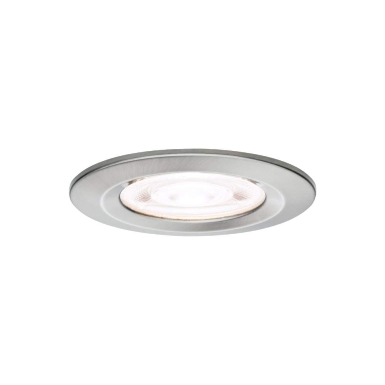 Paulmann LED Einbauleuchte Nova GU10 Flat starr IP44 3x4,9W 3x550lm 230V  4000K Eisen gebürstet