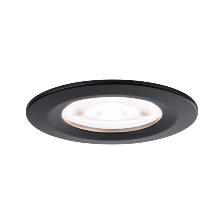 Paulmann LED Einbauleuchte Nova GU10 Flat starr IP44 3x4,9W 3x550lm 230V  4000K Schwarz matt