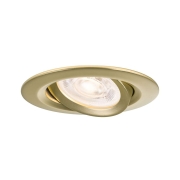LED Einbauleuchte Nova Plus GU10 Flat IP65 93mm 3x4,9W 3x550lm 230V dimmbar 2700K Gold matt
