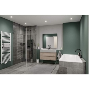 LED Einbauleuchte Nova Plus GU10 Flat IP65 93mm 4,9W 550lm 230V dimmbar 4000K Weiß matt