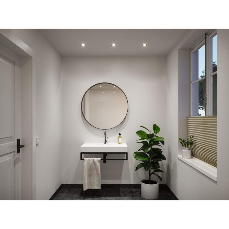 Paulmann LED Einbauleuchte Nova Plus GU10 Flat IP65 93mm 4,9W 550lm 230V dimmbar 4000K Eisen gebürstet