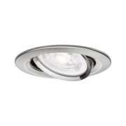 LED Einbauleuchte Nova Plus GU10 Flat IP65 93mm 4,9W 550lm 230V dimmbar 4000K Eisen gebürstet