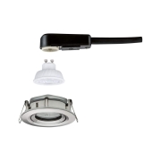 LED Einbauleuchte Nova Plus GU10 Flat IP65 93mm 4,9W 550lm 230V dimmbar 4000K Eisen gebürstet